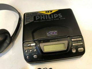 Philips DCC 130 Portable Digital Compact Cassette Player with headset 3