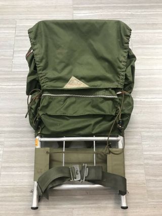 Vtg Kelty - Pack External Hard Alum Frame Green Hiking Camping Backpack Bag