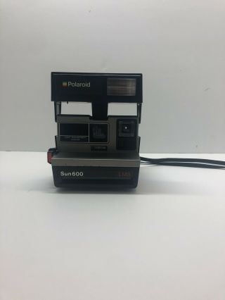 Vintage Polaroid Sun 600 Instant Film Camera With Strap