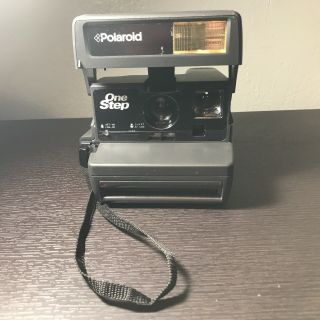 Polaroid 600 One Step Flash Instant Film Camera With Strap