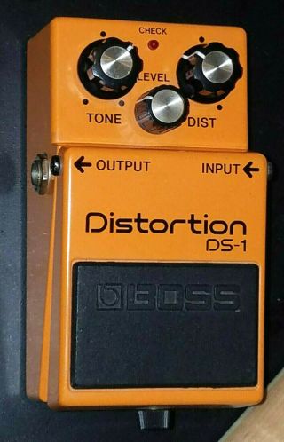 Vintage Boss Ds - 1 Distortion Pedal - Guitar Effect - Black Label