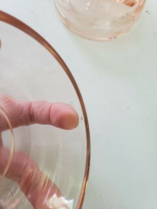 Vintage Jeannette Pink Depression Glass Scotty Dog Trinket Powder Jar Candy Dish 3