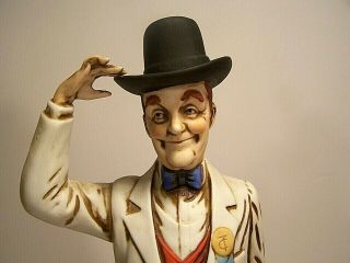 Vintage Stan Laurel 13” Chalkware Statue Laurel And Hardy Tv Show Actor Comedy