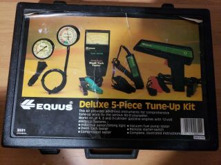 Vintage Equus 5 Piece Test & Tune Kit Timing Compression Dwell Tech Vacuum Fuel