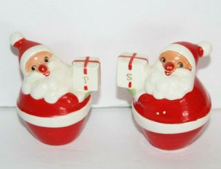 Vtg Holt Howard Santa Clause Salt/pepper Shaker Set Mid Century Christmas Decor