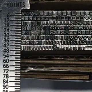 Copperplate Extended 10 pt - Letterpress Type - Vintage Printer ' s Lead Metal 3