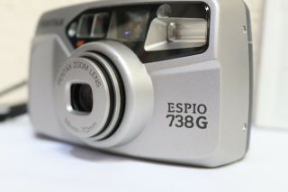 Pentax Espio 738G 35mm Point & Shoot Flash Film Camera - 226 3