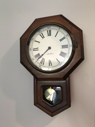 Vintage Seth Thomas Country School House Wall Clock