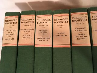 The of Theodore Roosevelt National Edition Set - 1926 14 volumes 2