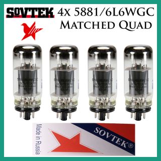 4x Sovtek 5881 / 6l6wgc / 6l6 | Matched Quad / Quartet / Four | Power Tubes