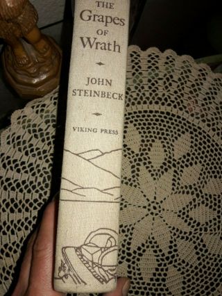 The Grapes Of Wrath - John Steinbeck 1940 1st Ed. ,  11th Printing,  Viking Press,