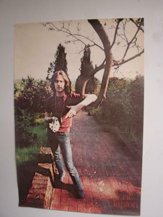 Vtg 1969 Eric Clapton Rock N Roll Poster 24x36 Visual Thing Inc Raffaelli Photo