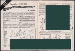 1989 Springfield M1903 Rifle Exploded View Parts List 2 - Page Assembly Article