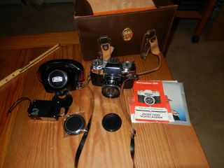 Zeiss Ikon Contaflex 126 Camera /carl Zeiss 45mm 1:2.  8 Tessar Lens And Case