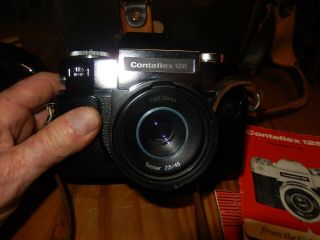 Zeiss Ikon Contaflex 126 Camera /Carl Zeiss 45mm 1:2.  8 Tessar Lens and Case 3