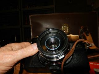 Zeiss Ikon Contaflex 126 Camera /Carl Zeiss 45mm 1:2.  8 Tessar Lens and Case 5