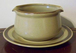 Hearthside Dogwood Gravy Boat & Underplate Double Spouted Vintage Made In Japan