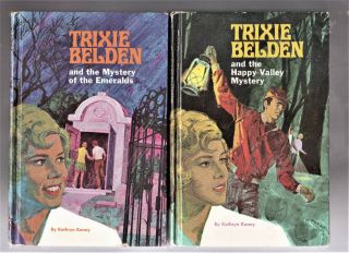2 Trixie Belden Books Happy Valley Mystery/mystery Of Emeralds 1962,  1965