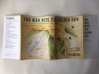 The Man With The Golden Gun By Ian Fleming 1965 1st / 1st Orig Dj Extremely Good