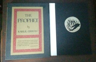 The Prophet By Kahlil Gibran Hard Cover Book With Slip Case 1983