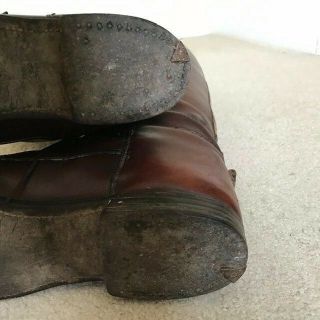 Vtg.  Ladies English Riding Boots.  Dehner Field Boots.  Brown Leather 8