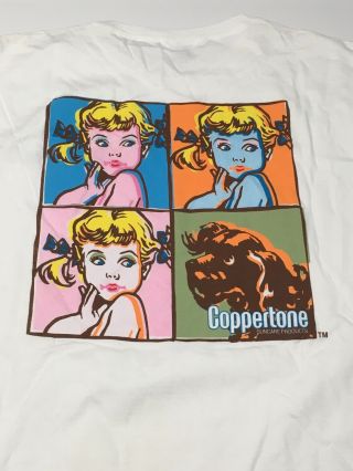 Coppertone Suntan Lotion T - Shirt Andy Warhol Style Retro Vintage Men’s Xl