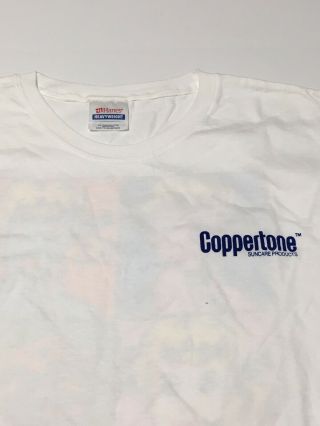 Coppertone Suntan Lotion T - shirt Andy Warhol Style Retro Vintage Men’s XL 3