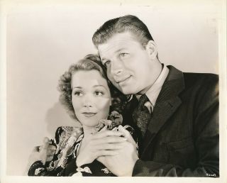 Jane Wyman Jack Carson Vintage 1940s Warner Bros.  Studio Portrait Photo