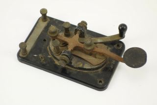 Vintage Lionel J - 38 Signal Corps Telegraph Key Morse Code Bug