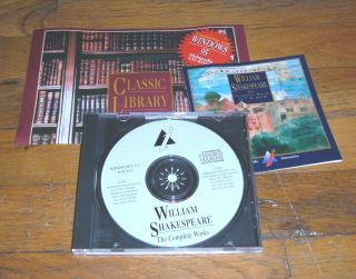 William Shakespeare: the Complete on CD - ROM for Windows 3.  1 3