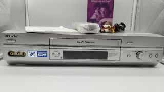 Sony VCR VHS Video Cassette Player Recorder Hi - Fi SLV - N750 Remote RMT V402A 2