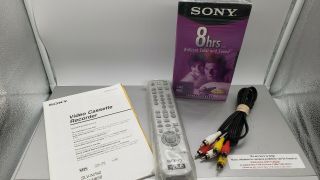 Sony VCR VHS Video Cassette Player Recorder Hi - Fi SLV - N750 Remote RMT V402A 3
