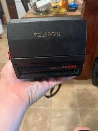 Vintage Polaroid 600 Land Camera With Autofocus 660