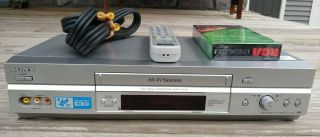 Sony Slv - N750 Vcr Video Cassette Recorder 4 Head W/ Remote,  Video Cable
