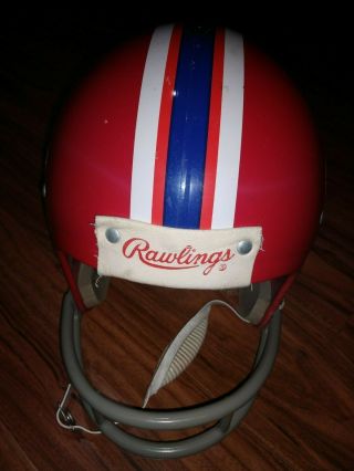 Vintage 80s Rawlings Buffalo Bills Size Small NFL Football Helmet Chin Strap 2