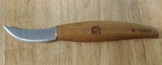 Vintage Japan Japanese Whittling Chip Wood Carving Knife Long Sweep Blade