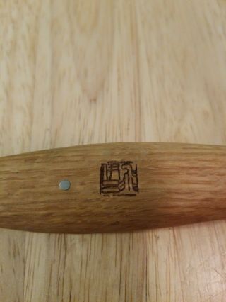 Vintage JAPAN Japanese Whittling Chip Wood Carving Knife Long Sweep Blade 3