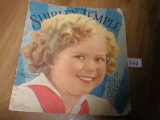 Vintage Shirley Temple Colouring Book 1936