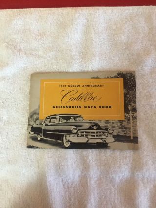 Vintage 1952 Golden Anniversary Cadillac Accessories Data Book