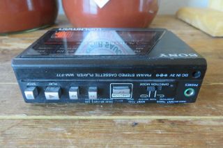 Vintage Sony Walkman Model WM - F77 FM/AM Stereo Cassette Player but READ 3