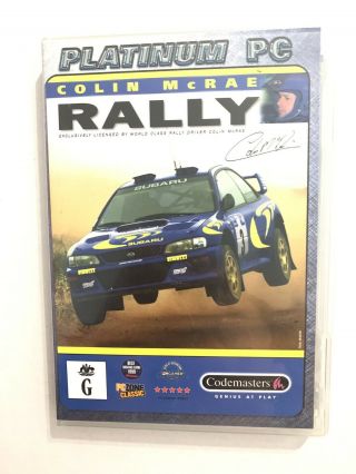 Colin Mcrae Rally Platinum 1998 Pc Cdrom Vintage Car Racing Game Windows 95 98