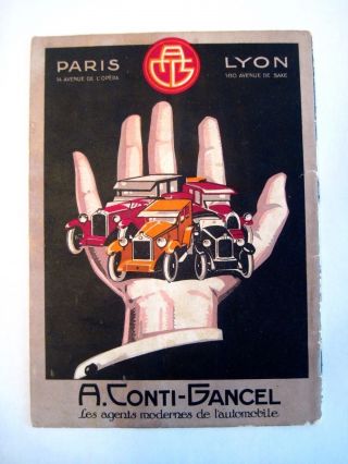 Vintage 1925 Paris Theatre Program With Great Graphics On Front & Back Cover