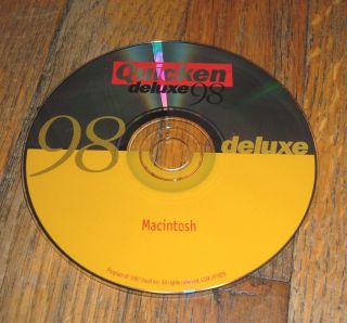 Quicken Deluxe 98 For Macintosh With 68030 Or Higher Processor & System 7.  1
