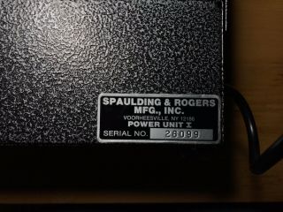 Spaulding and Rogers Power Unit I Tattoo Machine Power Supply vintage 2