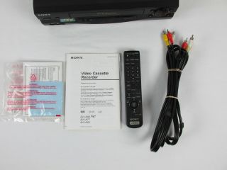 SONY SLV - N55 VCR VHS Video Cassette Recorder Player 4 Head HI - FI Stereo 6