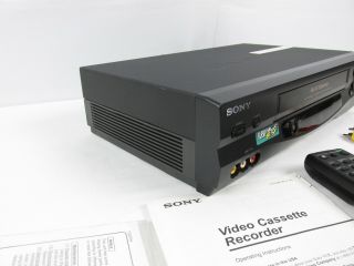 SONY SLV - N55 VCR VHS Video Cassette Recorder Player 4 Head HI - FI Stereo 7