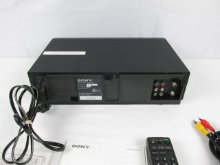 SONY SLV - N55 VCR VHS Video Cassette Recorder Player 4 Head HI - FI Stereo 8