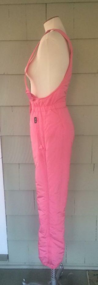 Vtg 80s SKYR pink ski snow pants suit - small 5