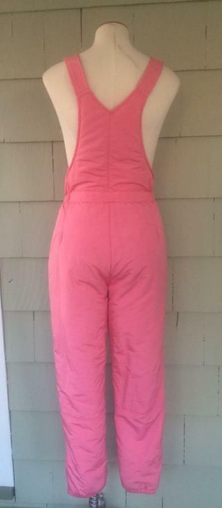 Vtg 80s SKYR pink ski snow pants suit - small 7