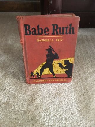 Vintage Babe Ruth Baseball Boy By Guernsey Van Riper,  Jr 1954 Hb 1st Edition